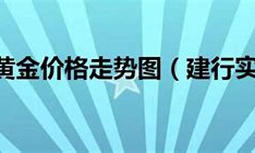 建行实时实物金价格_建行实物黄金今天价格